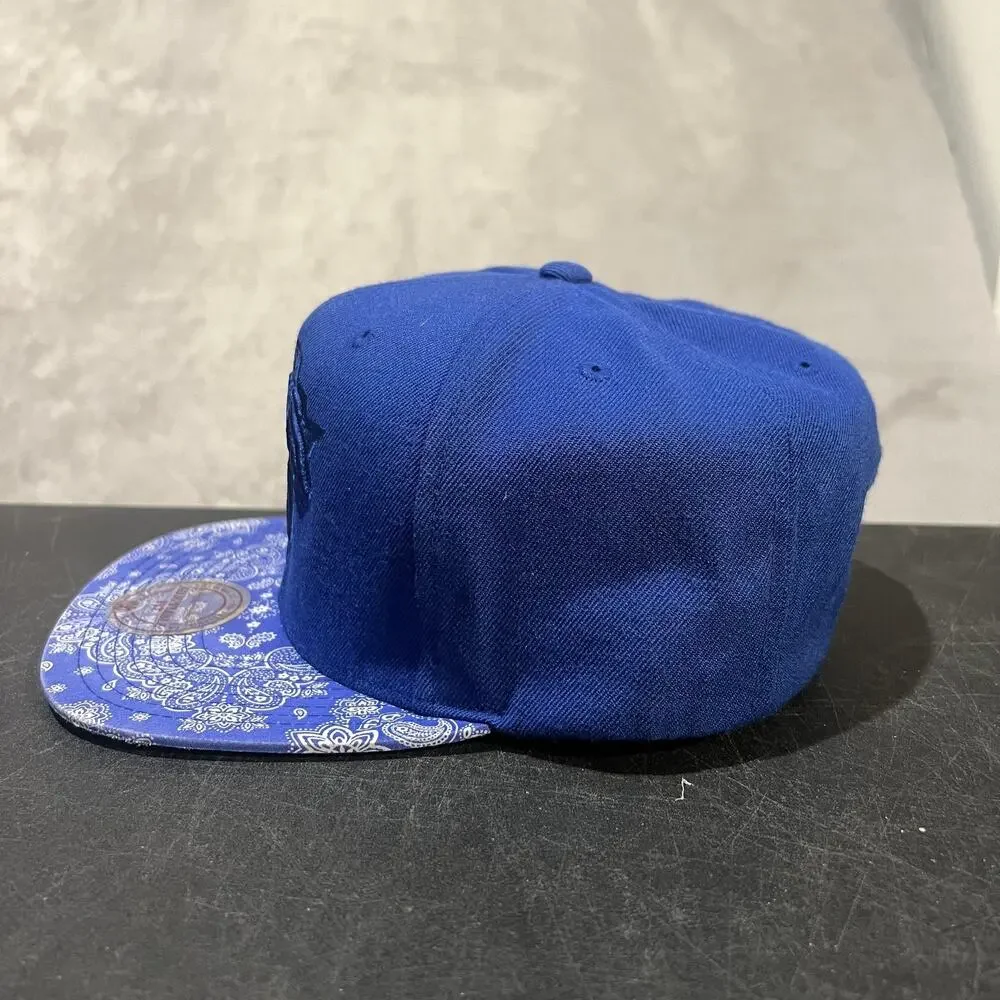 New York Knicks Hat Cap Snap Back Paisley NBA Basketball Mens Mitchell 80s